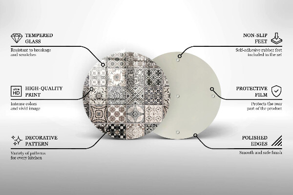 Tocător de bucătărie Placi decorative