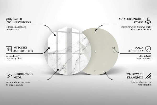 Tocător de bucătărie Textura eleganta de marmura