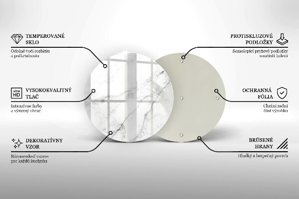 Tocător de bucătărie Textura eleganta de marmura