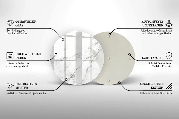 Tocător de bucătărie Textura eleganta de marmura