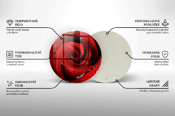 Tocător de bucătărie Petale de flori de trandafir