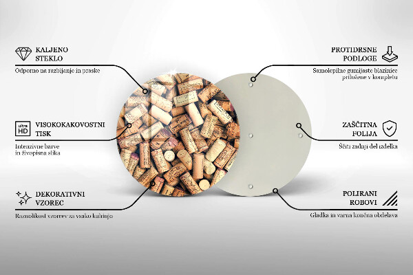Tocător de bucătărie Model fără sudură pentru dopuri de vin