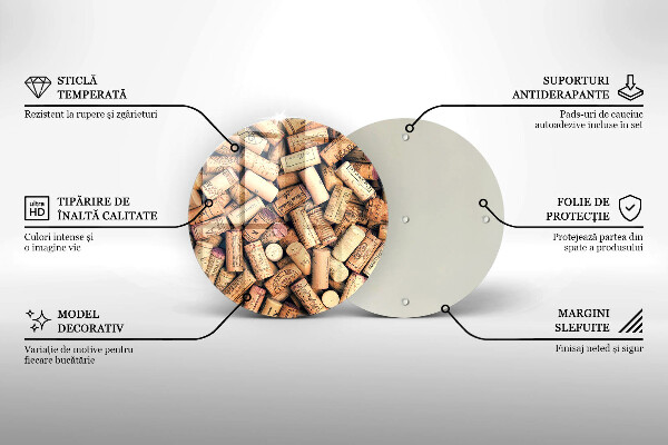 Tocător de bucătărie Model fără sudură pentru dopuri de vin