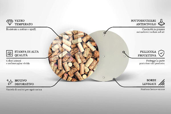 Tocător de bucătărie Model fără sudură pentru dopuri de vin