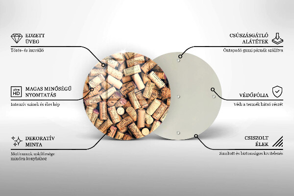 Tocător de bucătărie Model fără sudură pentru dopuri de vin