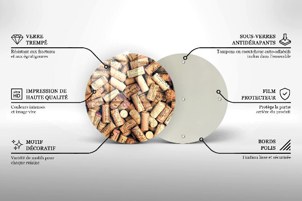 Tocător de bucătărie Model fără sudură pentru dopuri de vin