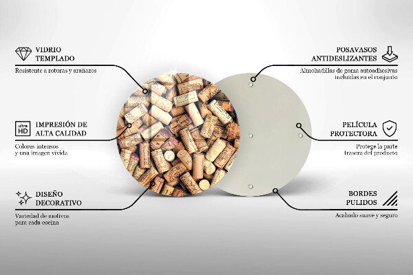 Tocător de bucătărie Model fără sudură pentru dopuri de vin