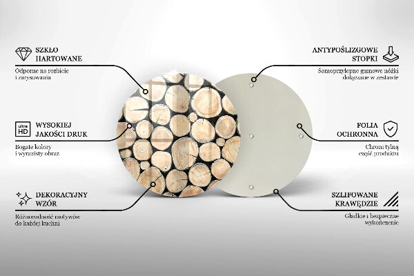 Tocător de bucătărie Trunchiuri de copaci din lemn