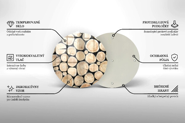 Tocător de bucătărie Trunchiuri de copaci din lemn