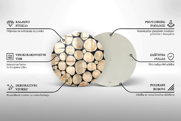 Tocător de bucătărie Trunchiuri de copaci din lemn