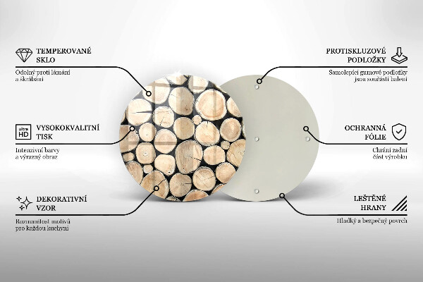 Tocător de bucătărie Trunchiuri de copaci din lemn