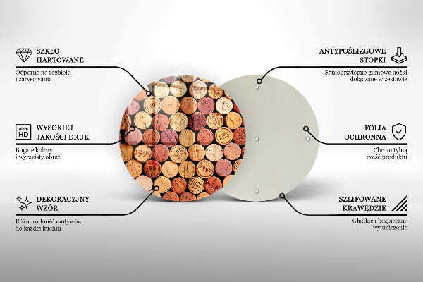 Tocător de bucătărie Model pentru dopuri de vin