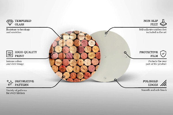 Tocător de bucătărie Model pentru dopuri de vin