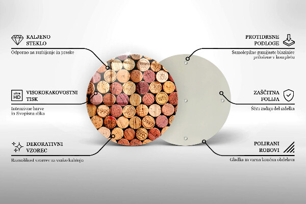 Tocător de bucătărie Model pentru dopuri de vin