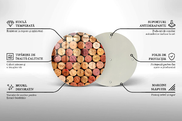 Tocător de bucătărie Model pentru dopuri de vin