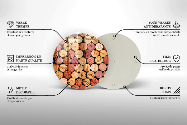 Tocător de bucătărie Model pentru dopuri de vin