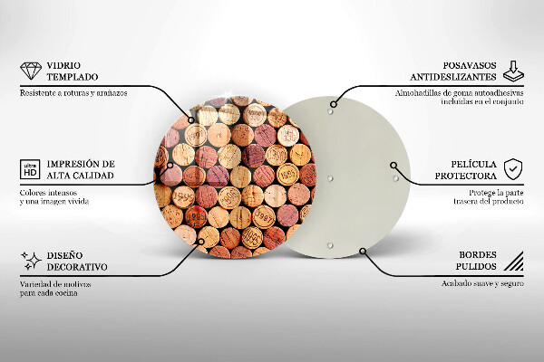 Tocător de bucătărie Model pentru dopuri de vin