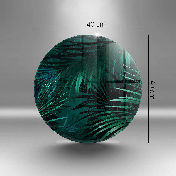 Tocător din sticlă Frunze sălbatice ale junglei