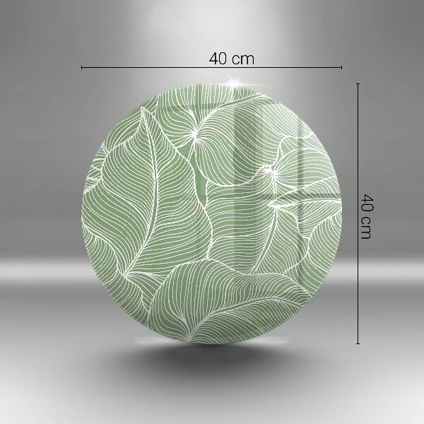 Tocător din sticlă Frunze liniare