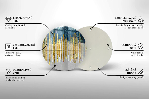 Tocător din sticlă Abstracția designerului