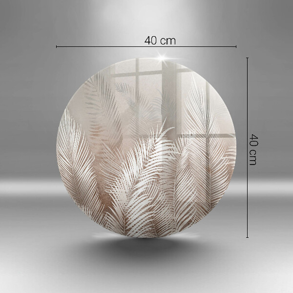 Tocător din sticlă Frunze de vegetație boho