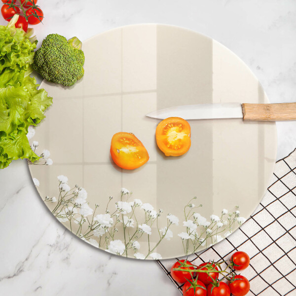 Tocător din sticlă Flori boho din ipsos