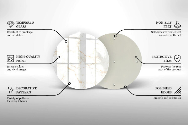 Tocător de bucătărie Piatra de marmura eleganta