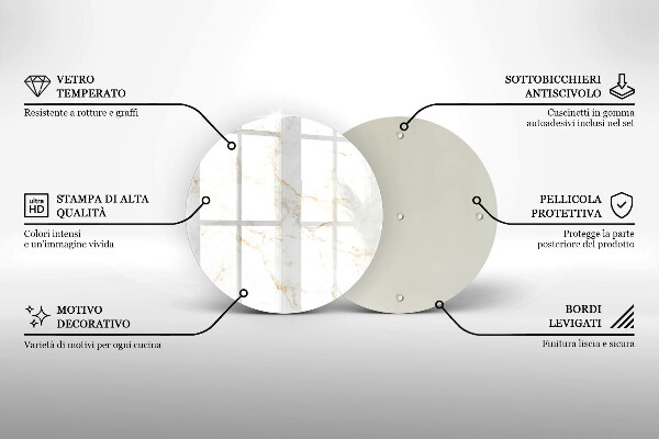 Tocător de bucătărie Piatra de marmura eleganta