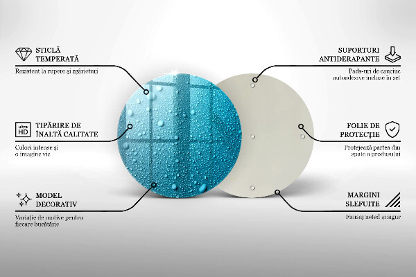 Tocător de bucătărie Picaturi de apa