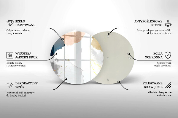 Tocător de bucătărie Pete abstracte