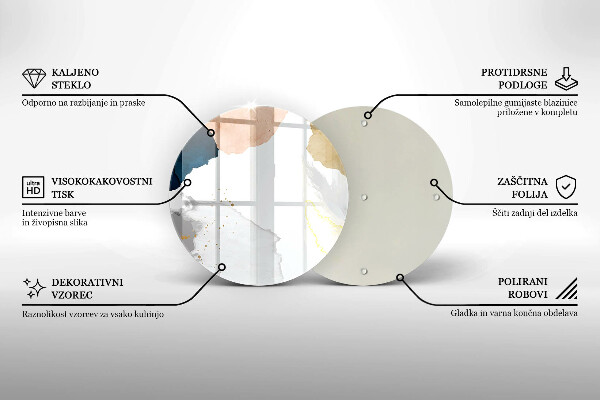 Tocător de bucătărie Pete abstracte