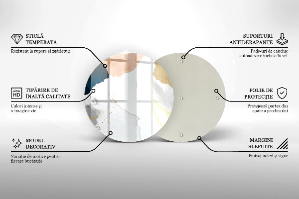 Tocător de bucătărie Pete abstracte