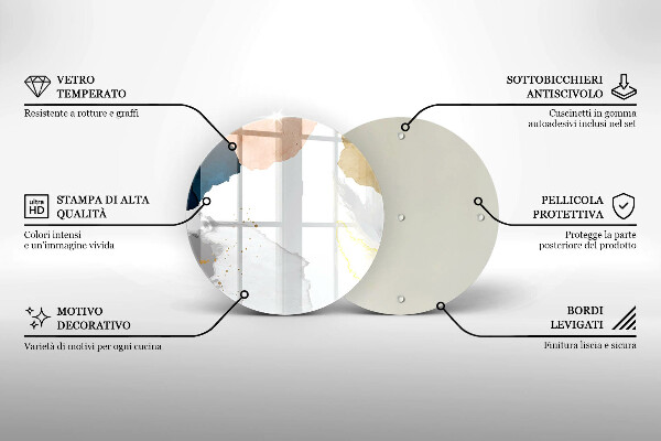 Tocător de bucătărie Pete abstracte