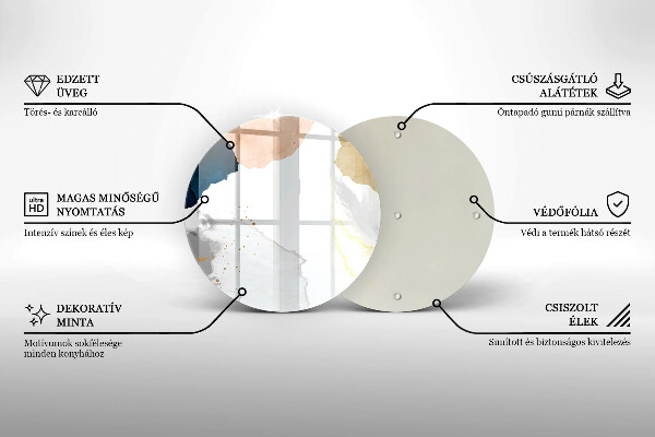 Tocător de bucătărie Pete abstracte