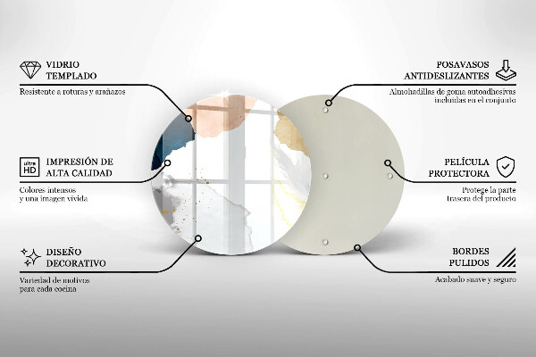 Tocător de bucătărie Pete abstracte