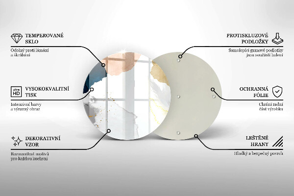 Tocător de bucătărie Pete abstracte