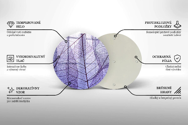 Tocător de bucătărie Frunze cu vene