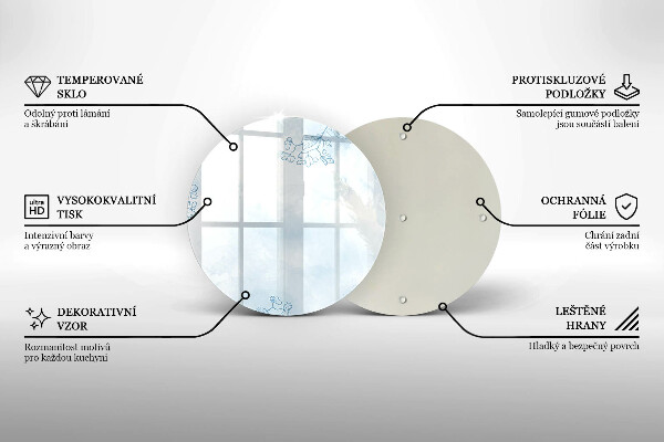 Tocător de bucătărie Fundal delicat