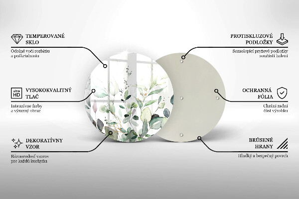 Tocător de bucătărie Plante acuarela