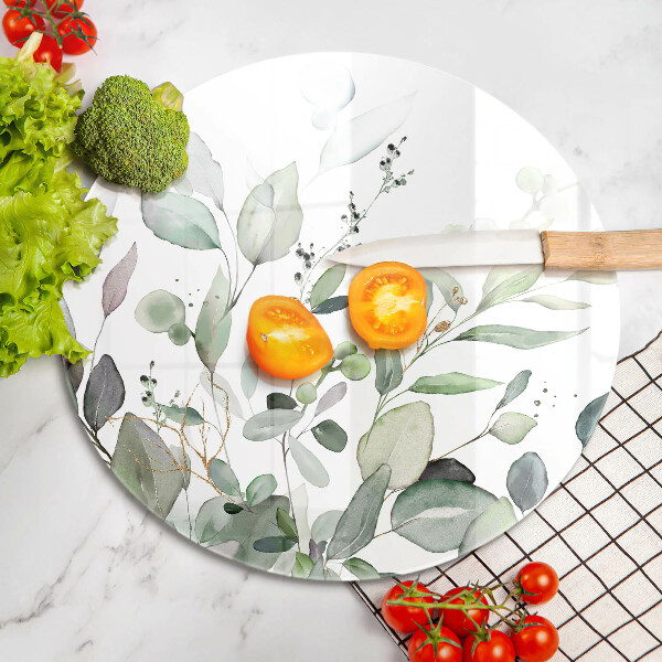 Tocător de bucătărie Plante acuarela
