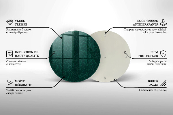 Tocător de bucătărie Frunze minimaliste