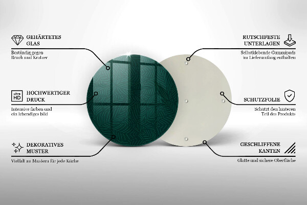 Tocător de bucătărie Frunze minimaliste