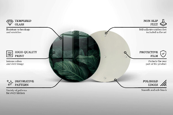 Tocător de bucătărie Frunze întunecate