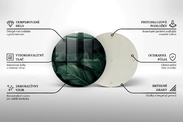 Tocător de bucătărie Frunze întunecate