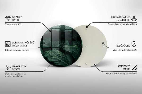 Tocător de bucătărie Frunze întunecate