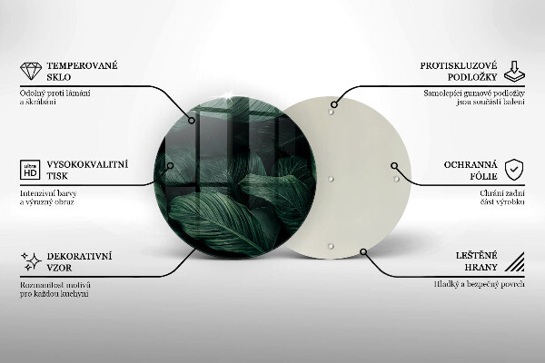 Tocător de bucătărie Frunze întunecate