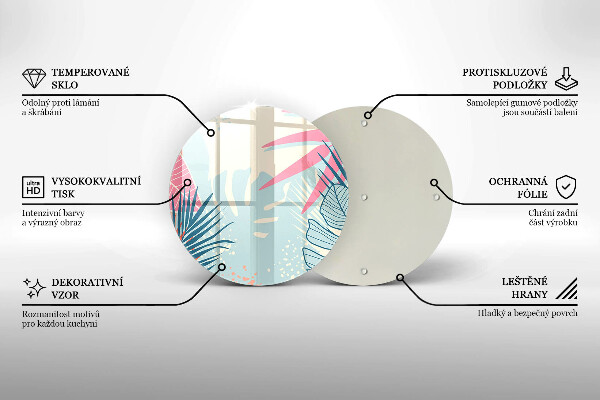 Tocător de bucătărie Frunze pastelate