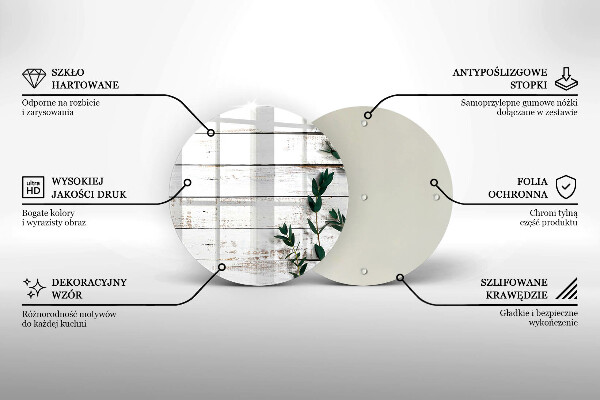 Tocător de bucătărie Scânduri și frunze vechi