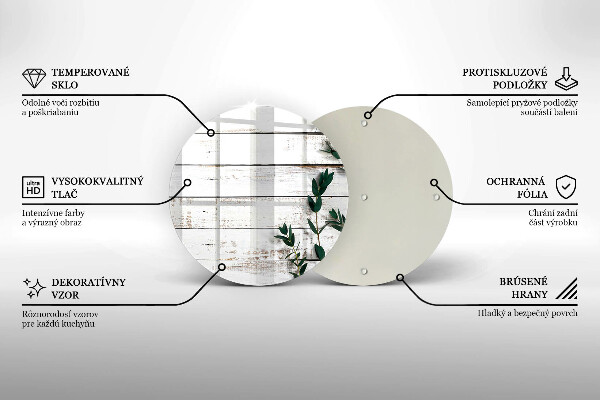 Tocător de bucătărie Scânduri și frunze vechi