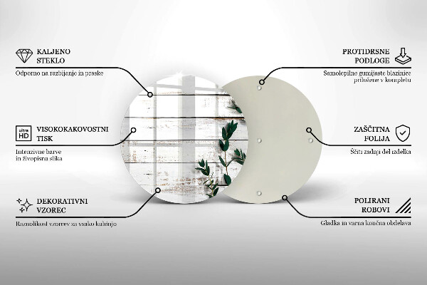 Tocător de bucătărie Scânduri și frunze vechi